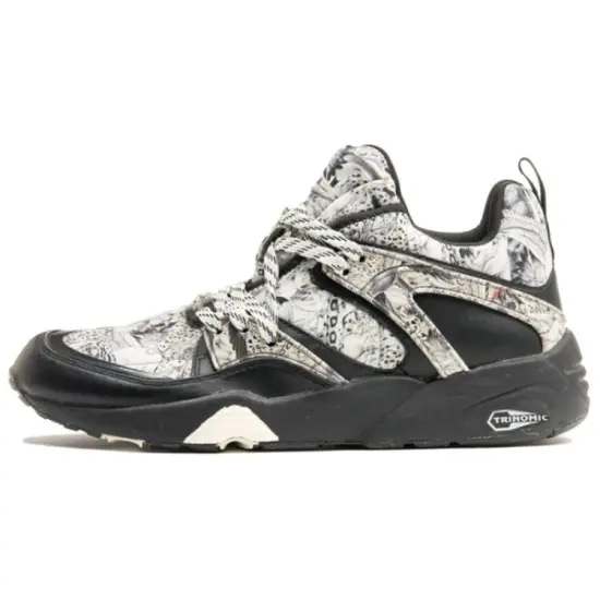 PUMA Blaze Of Glory Running Shoes Men Mid-Top Black White