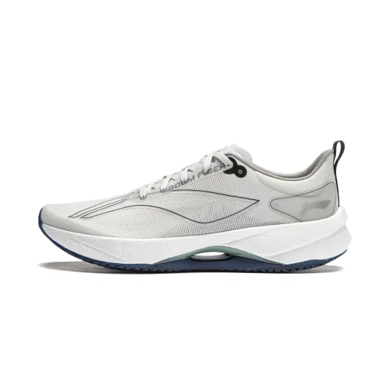 LINING Super Light 21 Running Shoes Men Low-Top Gray White
