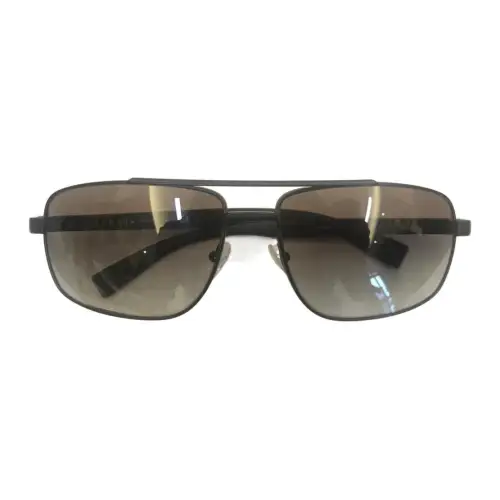 PRADA Irregular Shape Sunglasses Men's Black