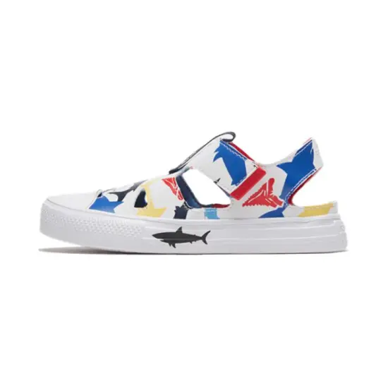 Converse Chuck Taylor All Star Slip-Resistant Children's Sandals White Red Blue Children Aged 3-7 Years Old