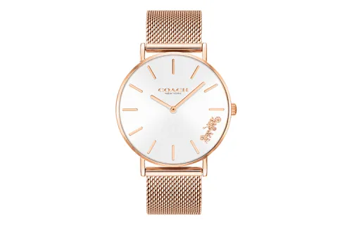 COACH Wrist Watches Quartz Movement Stainless Steel Strap White Dial Women's Watch