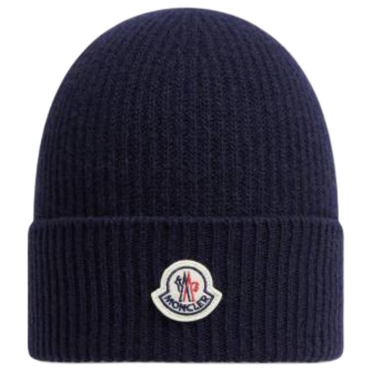Мужская шапка Moncler (синяя)