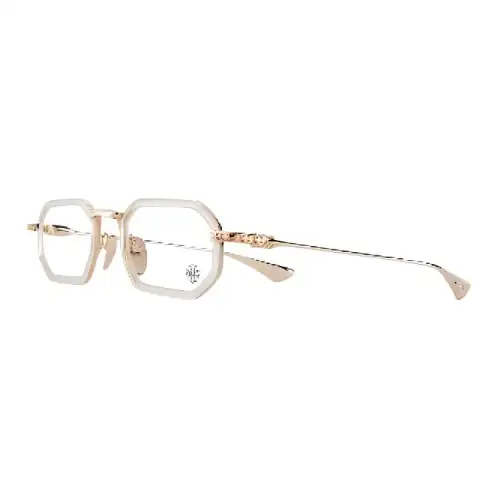 Chrome Hearts Irregular Shape Eyeglass Frames Unisex Multicolor