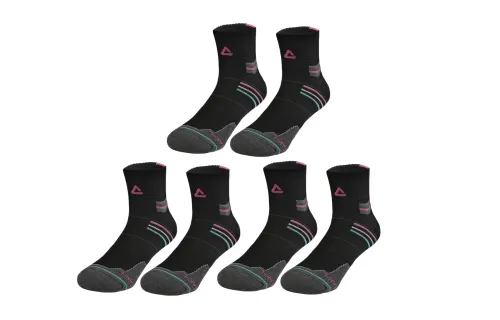 Peak Flash Series Basketball Training Towel Bottom Color Block Striped Jacquard Socks Same Style for Men and Women 3 Pairs