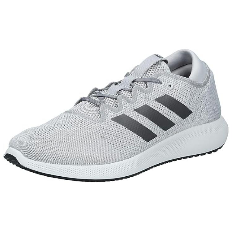 Adidas Edge Fle Lightweight Cushioning Low top Running Shoes Men's Light Gray Black