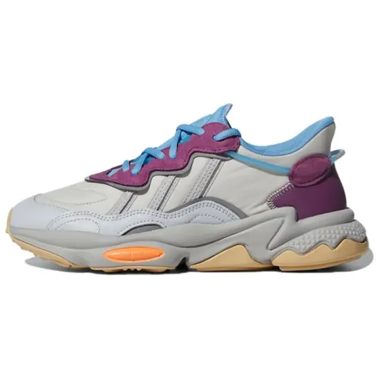 Adidas Originals Ozweego Series Lifestyle Shoes Women's Low-top Grey/purple/blue