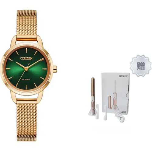 CITIZEN Quartz Movement Stainless Steel Strap Watch Women's Watch Green Dial