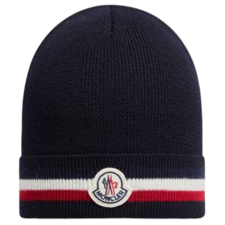 Мужская шапка Moncler (синяя)