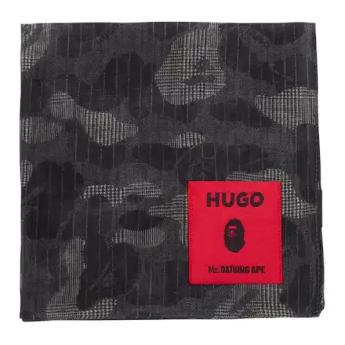 A BATHING APE Cotton Scarves Men's Black