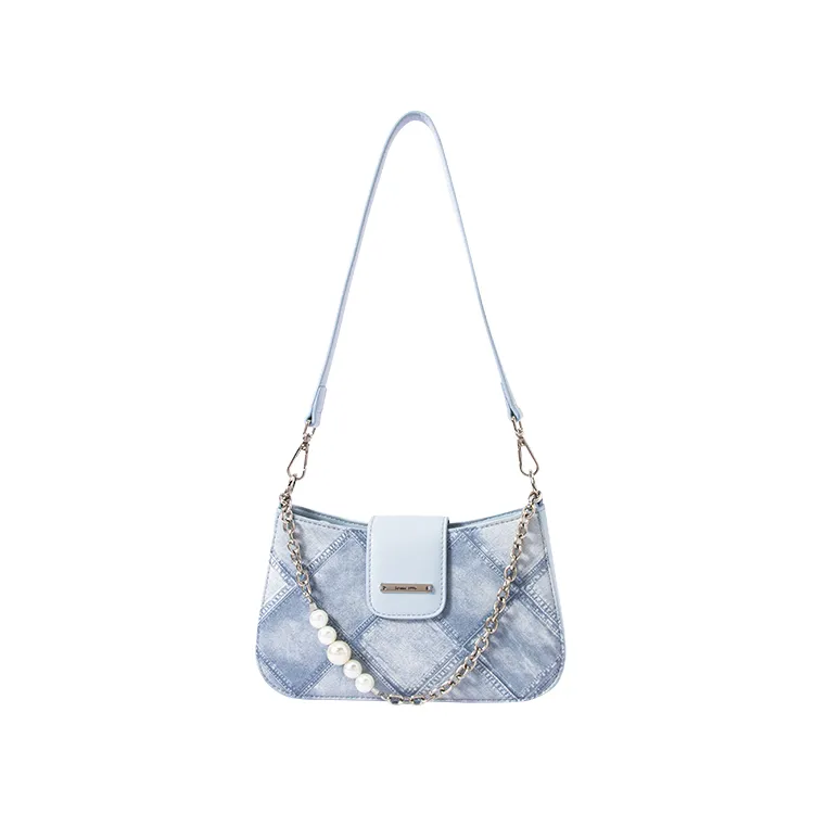 Semir Synthetic Leather Crossbody Bag Regular Women's Milk White/Dream Pink/Ice Blue/Black