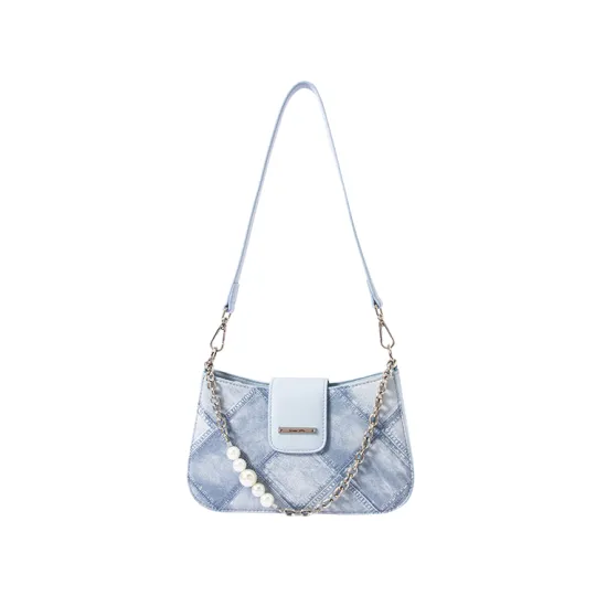 Semir Synthetic Leather Crossbody Bag Regular Women's Milk White/Dream Pink/Ice Blue/Black