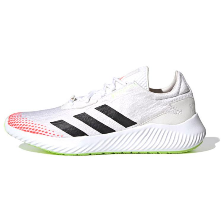 Adidas PREDATOR Series Trendy IC/IN Anti-Slip Football Shoes Men's White Black Pink