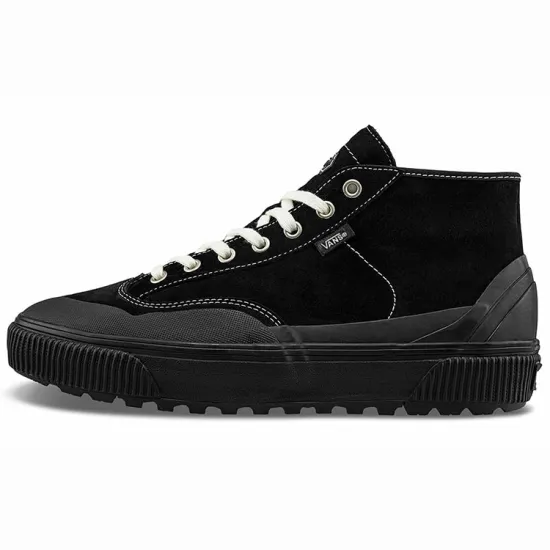 Vans DESTRUCT Skateboarding Shoes Unisex Mid-top Black/white