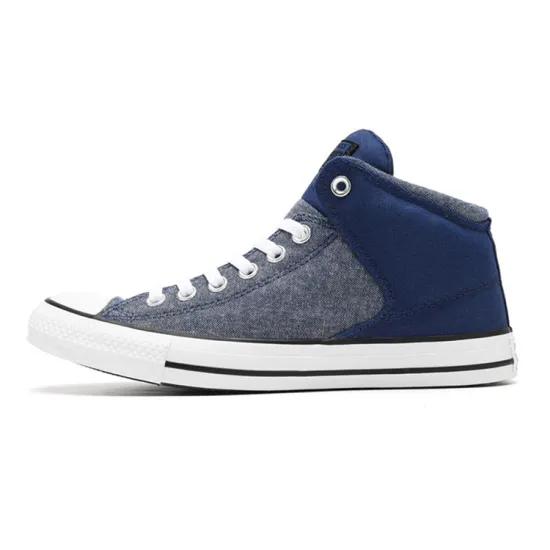 Converse Chuck Taylor All Star Skateboarding Shoes Unisex High-top Denim Blue Color Blocking