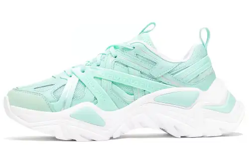 FILA Electrove 2 Fabric Lace Up Low top Chunky Sneakers Unisex Mint Green