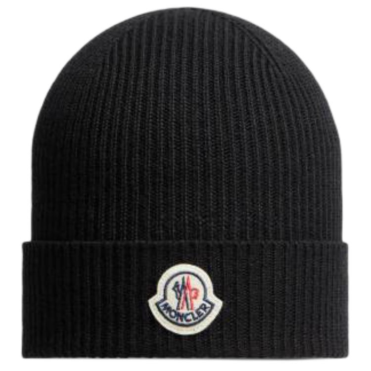 Мужская шапка Moncler (черная)