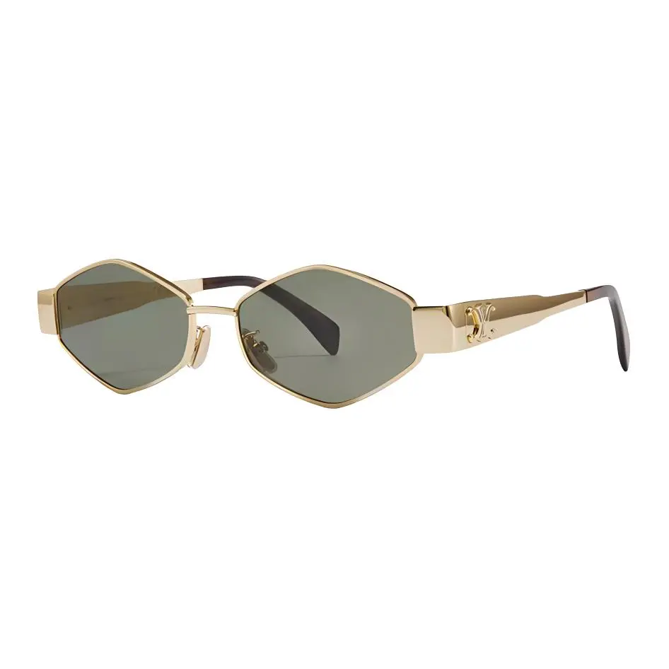CELINE Irregular Shape Sunglasses Women's Multicolor