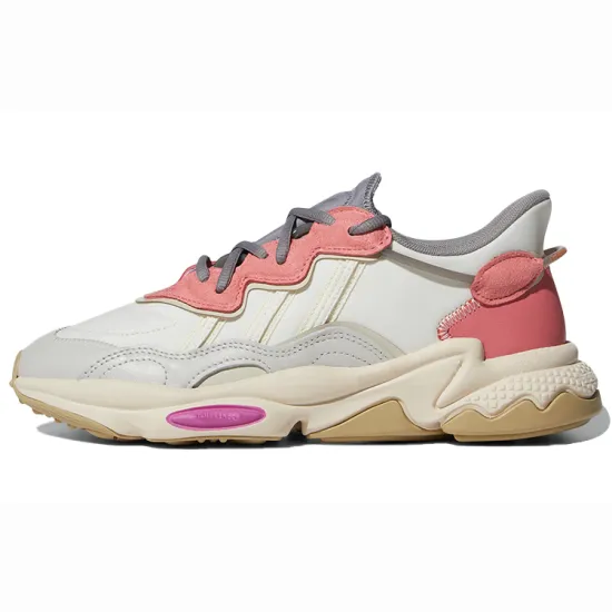Adidas Originals Ozweego Series Lifestyle Shoes Women's Low-top Rice/powder/ash