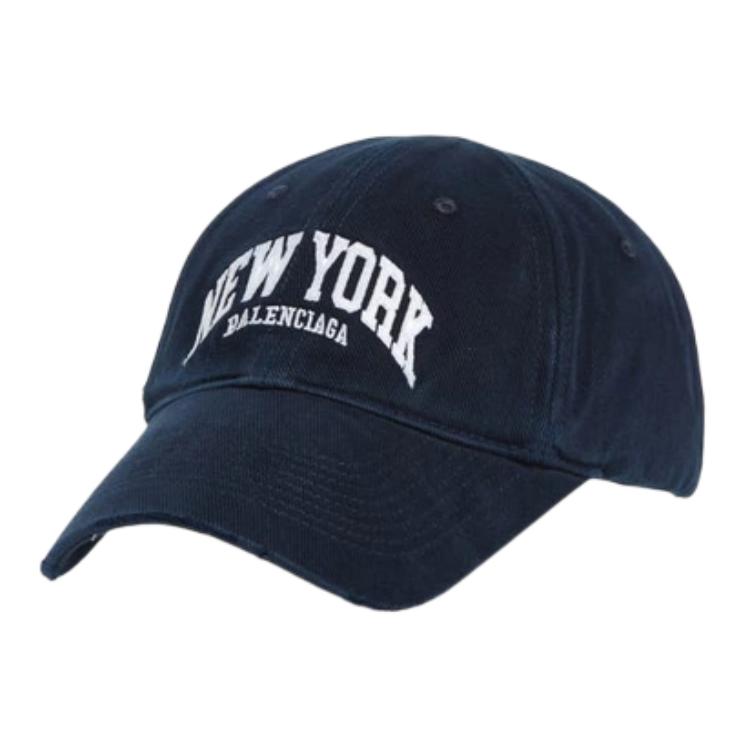 Balenciaga Cotton Baseball Caps Men's Blue