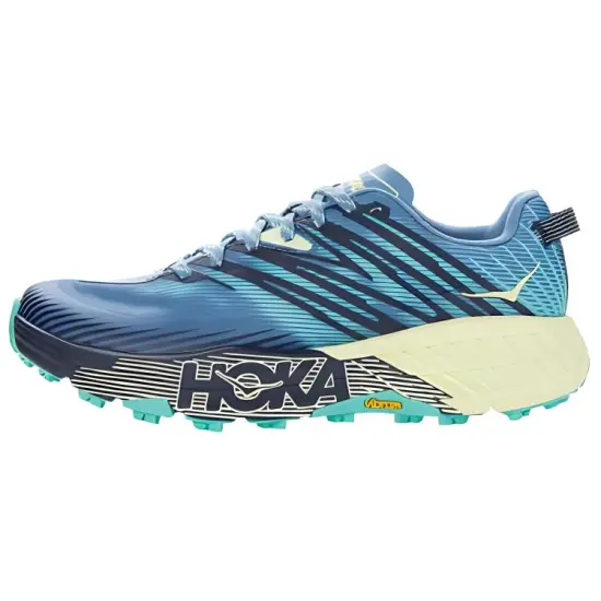 HOKA ONE ONE Speedgoat 4 Running Shoes Women's Low-top Peacock Blue/green