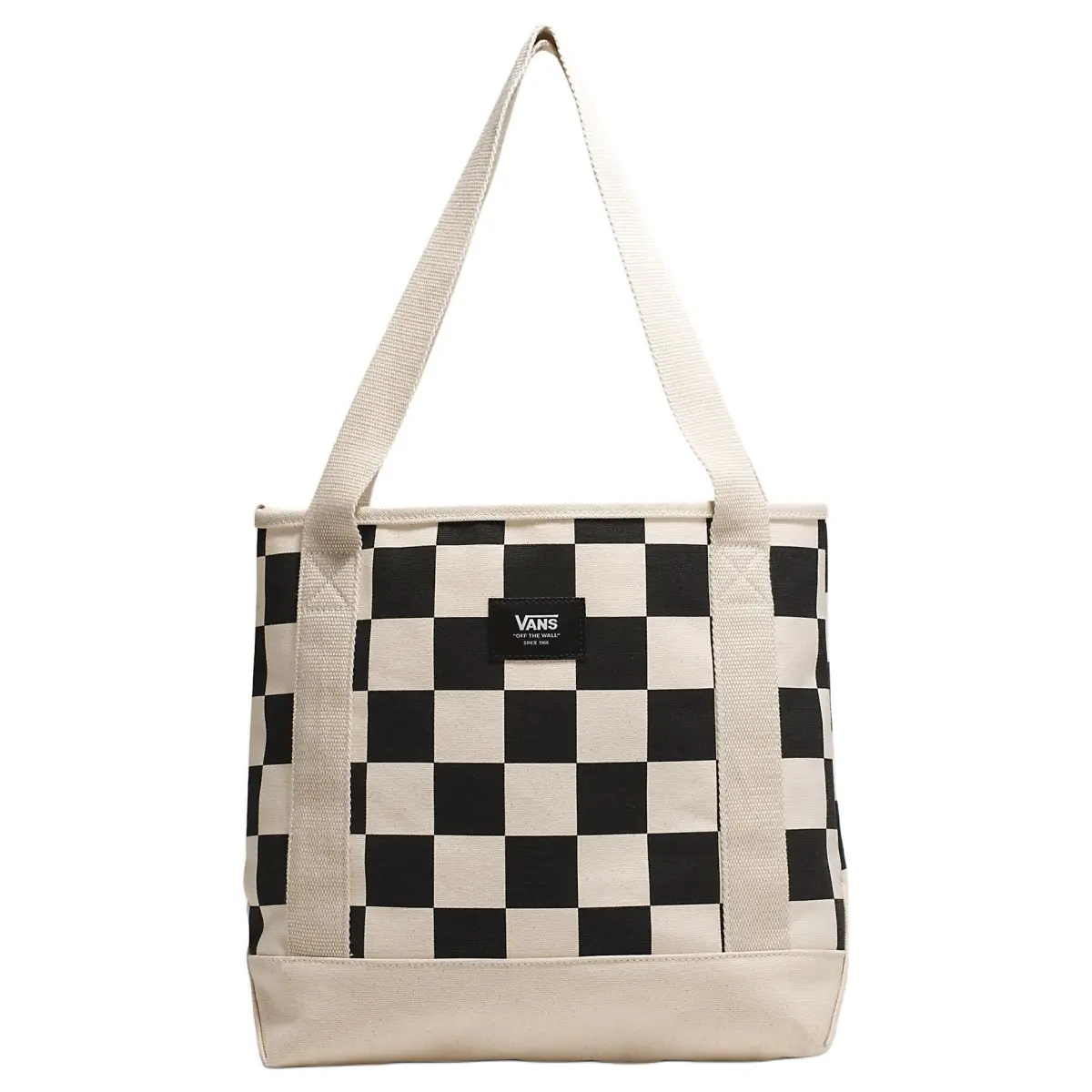 Vans 100% Cotton Tote Bag, Shopping Bag, Shoulder Bag, Handbag Medium Unisex Black & White