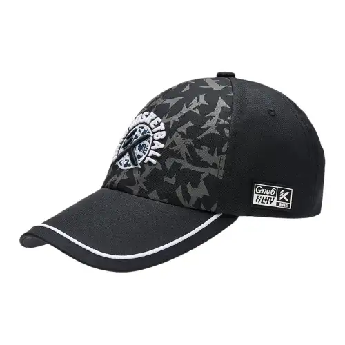 Anta Printed Pattern Polyester Baseball Caps Kids' Black