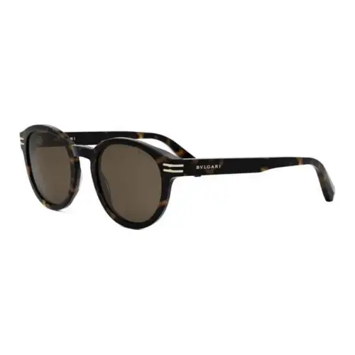 Bottega Veneta Metal Oval Sunglasses Men's Tortoiseshell