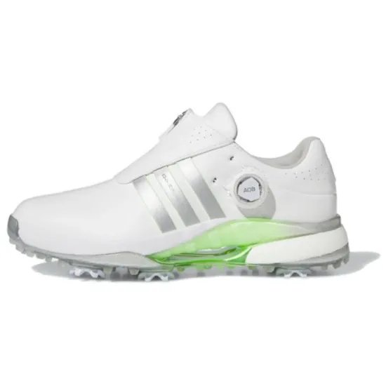 Tour 360 24 Women's Adidas Boa Golf 'White Silver Metallic Green' Women's