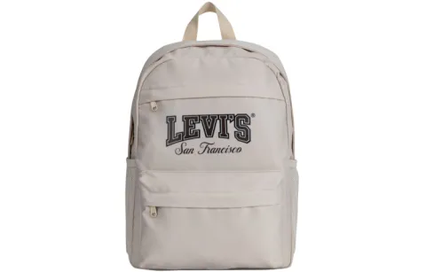 Levi's Polyester Backpack Unisex Sand Beige Color