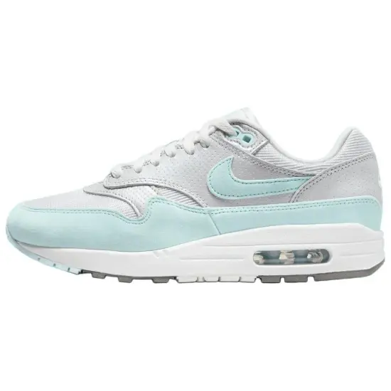 Nike Air Max 1 Running Shoes Women's Low-Top Silver/Blue