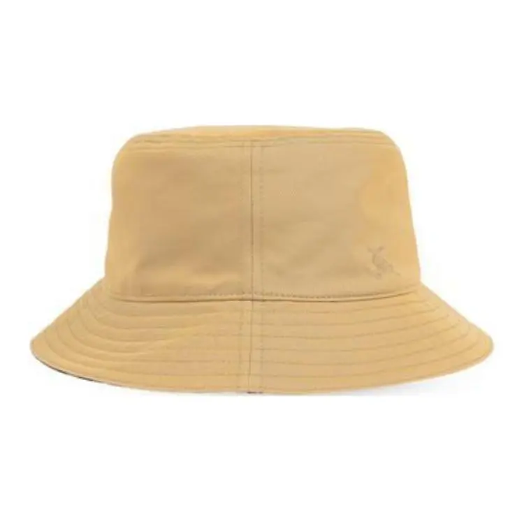 Burberry Ekd Motif Reversible Gabardine Bucket Hat