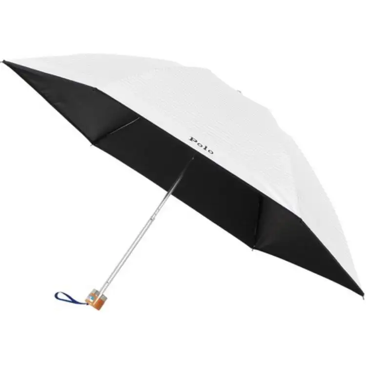 Polo Ralph Lauren Simple Striped Polo Classic Logo Umbrella Off-White 50cm