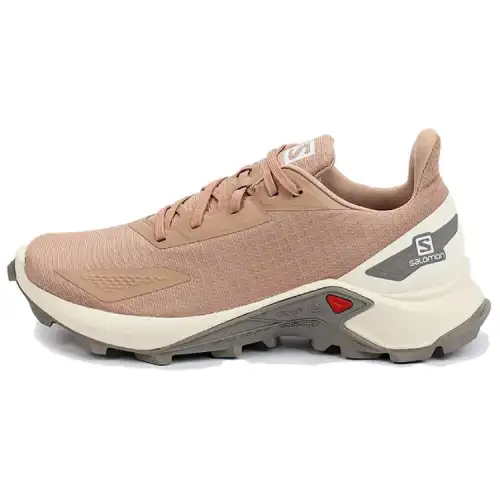 SALOMON ALPHACROSS Running Shoes Women's Low Top Apricot
