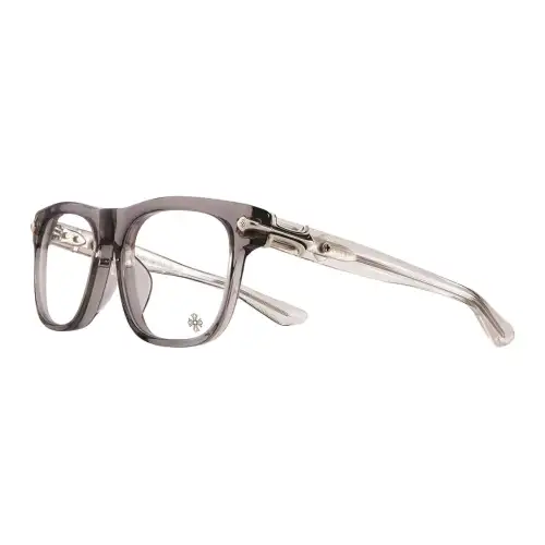 Chrome Hearts Rectangular Eyeglass Frames Unisex Dark Gray