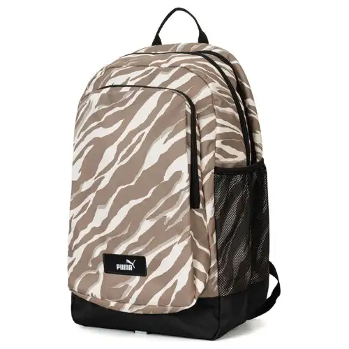 PUMA Fabric Backpack Large Unisex Black & Khaki