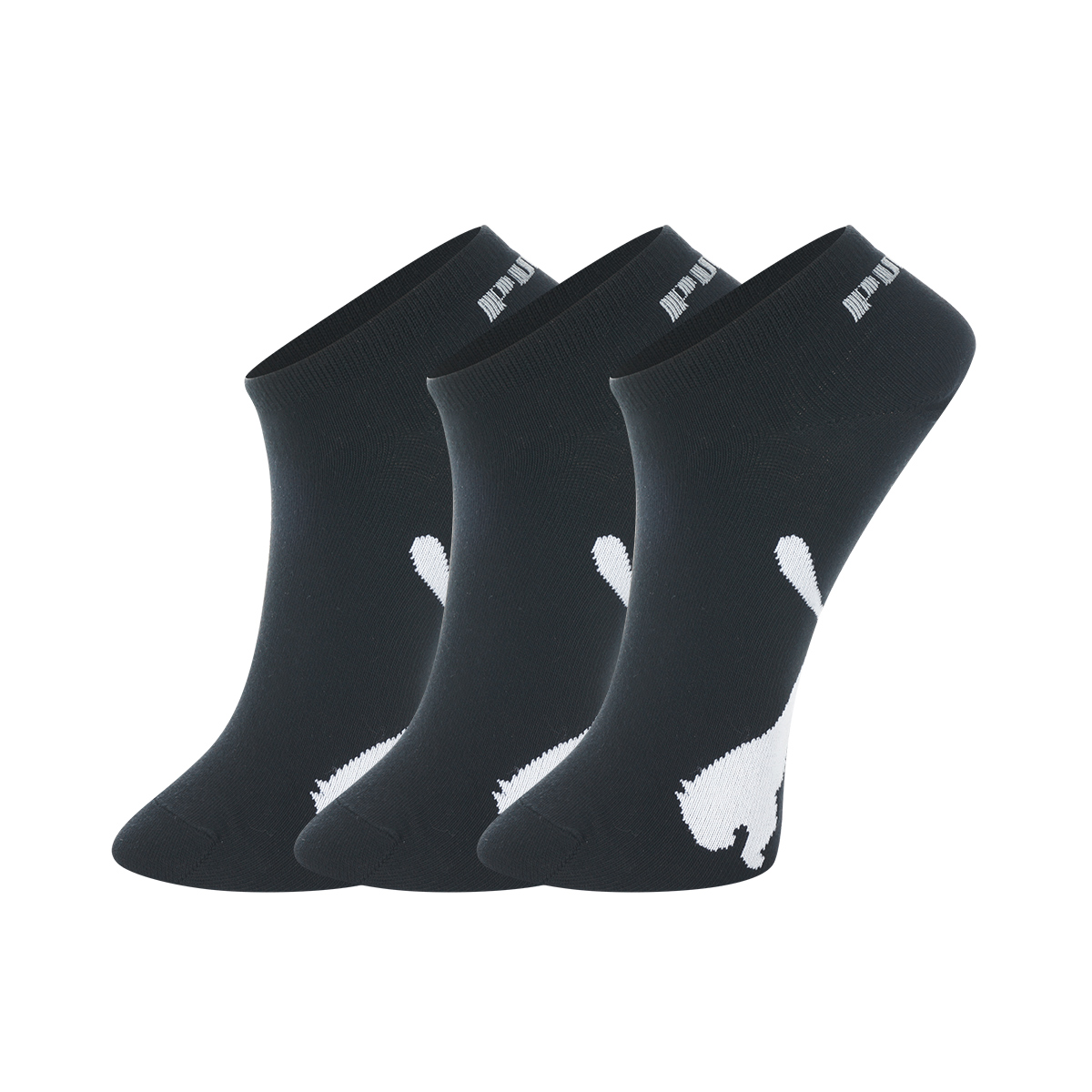 PUMA No Show Socks Unisex 3 Pack Black
