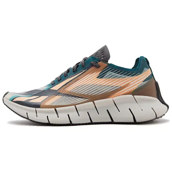 Reebok Zig 3D Storm Lifestyle Shoes Unisex Low-top Grey/Green/Orange