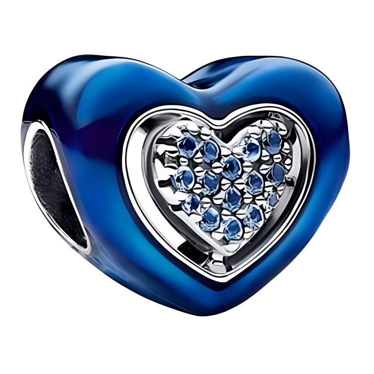 Pandora Pandora, design blue accessory heart shaped, silver 925 sample