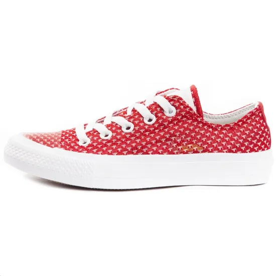 Converse Chuck Taylor All Star Anti-Slip Wear-Resistant Low-Top Canvas Shoes Unisex Red White