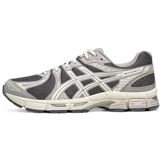 Asics Gel Exalt 2 Cushioned Wear Resistant Breathable Impact Resistant Low Top Sprint Running Shoes Men's Dark Gray