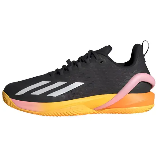 Adidas Adizero Cybersonic Tennis Shoes Men Low-Top Aurora Black/Zero Metal/Spark