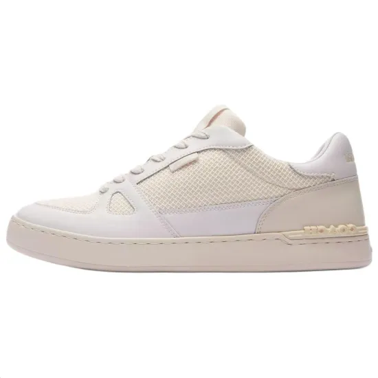 COACH Clip Skateboard Shoes Men Low-Top White