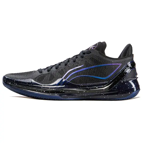 LINING Blade 4V2 Basketball Shoes Men Low-Top Night Black