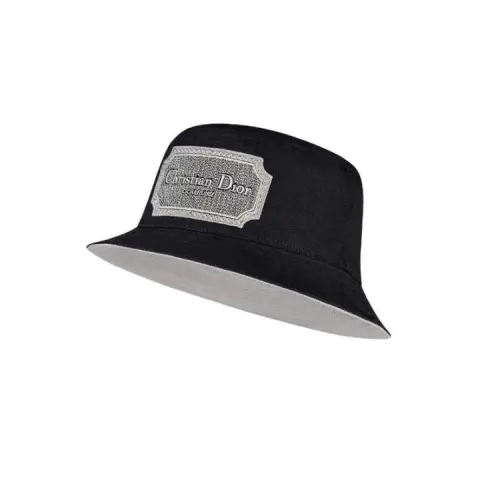 DIOR Cotton Bucket Hats Men's Black