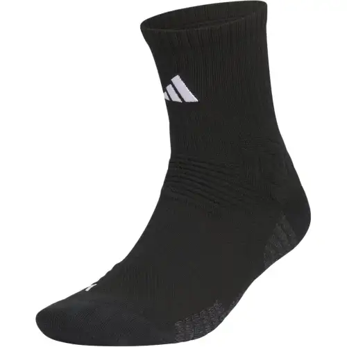 Adidas BASKETBALL CREW SELECT SOCKS antibacterial, deodorant, cushioning, anti-slip, three-dimensional foot pads, comfortable basketball socks for men and women, 1 pair, black
