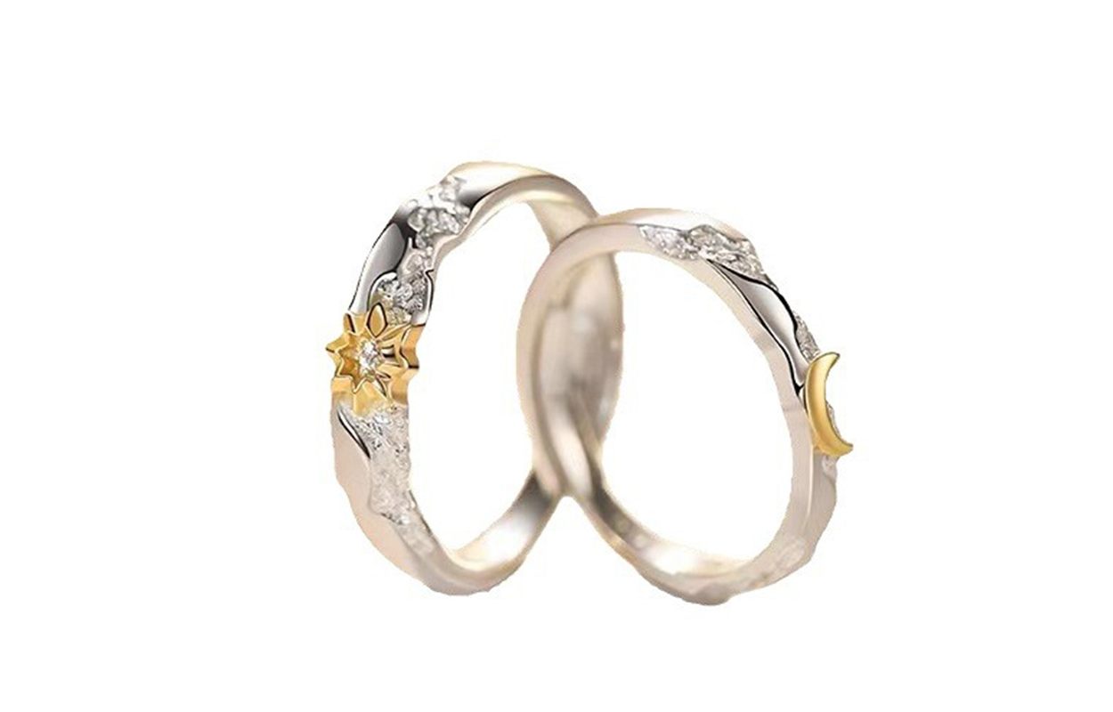 VAN GOGH Niche Design Adjustable Opening Rings Unisex