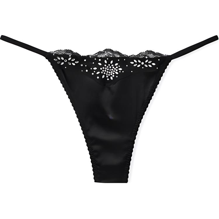 Женские трусы Victoria's Secret Lace (черные)