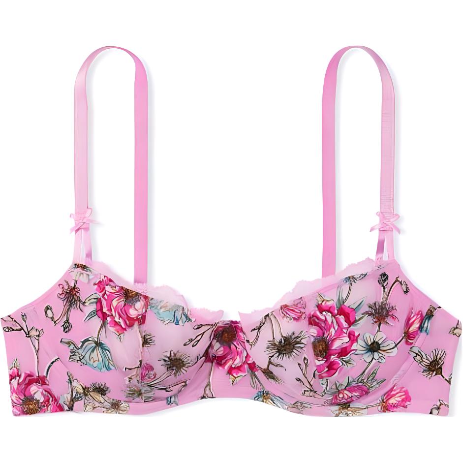 Женский бюстгальтер Victoria's Secret Dream Angels (розовый с цветами)