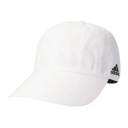 Adidas Brand Logo Cotton Baseball Caps Unisex White