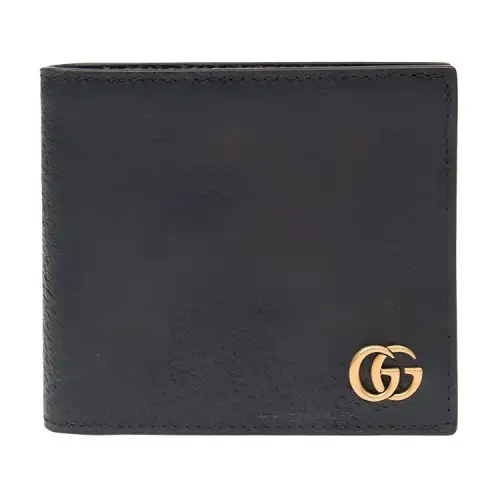 GUCCI GG Marmont Leather Wallet Men's Black